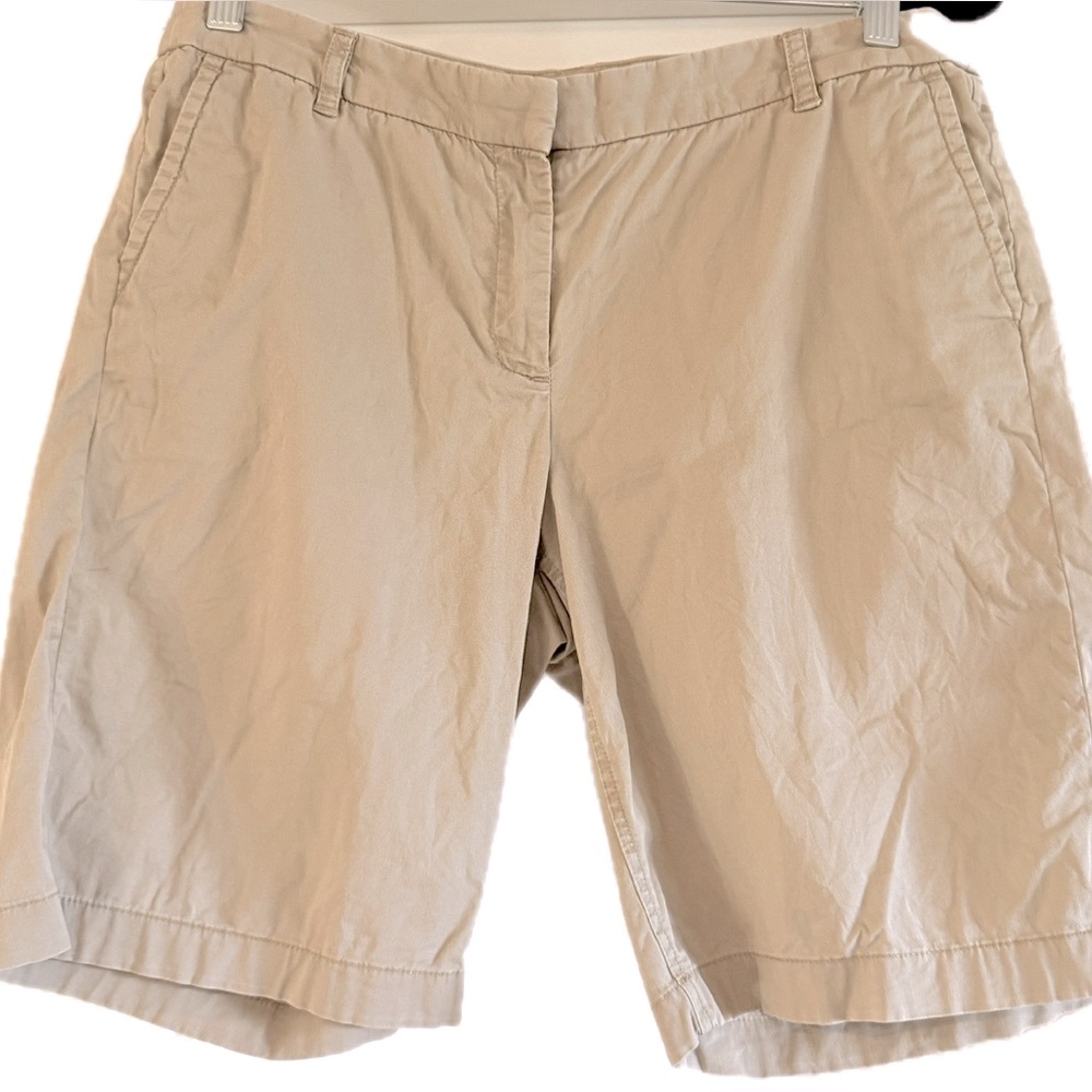 5/$25 J. Crew Tan Bermuda Shorts Classic Cotton Design